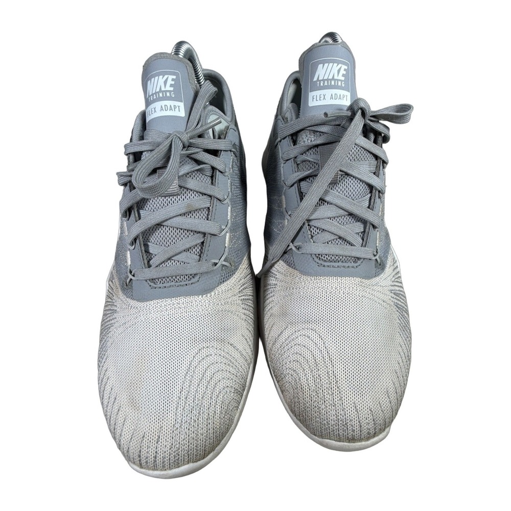 Nike Training Flex Adapt Women's Gray White Mesh Running Shoes Sneakers Sz 8.5